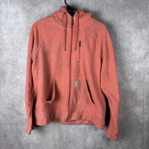 Carhartt Women's Coral Zip-up Hooded Sweatshirt Size Medium